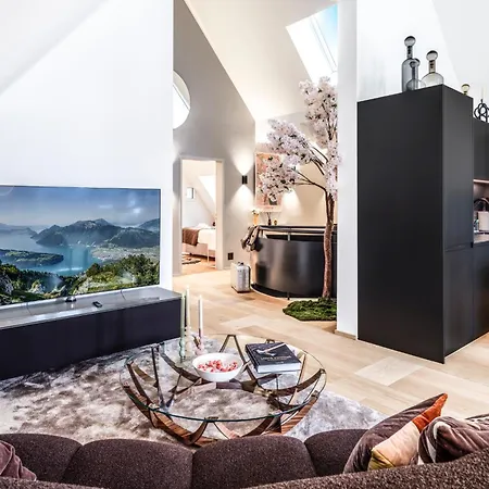 Bahnhofstrasse Designer Penthouse Private Rooftop Lejlighed