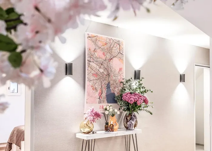 アパート Bahnhofstrasse Designer Penthouse Private Rooftop チューリッヒ