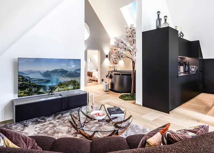 Bahnhofstrasse Designer Penthouse Private Rooftop Daire